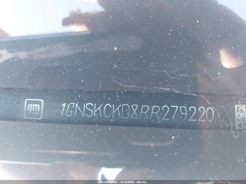 2024 Chevrolet Suburban 4Wd Lt VIN: 1GNSKCKD8RR279220 Lot: 43950382