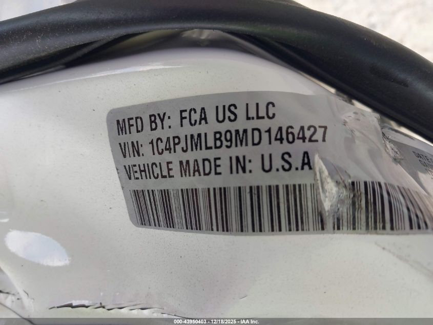 2021 Jeep Cherokee Latitude Plus 4X4 VIN: 1C4PJMLB9MD146427 Lot: 43950403
