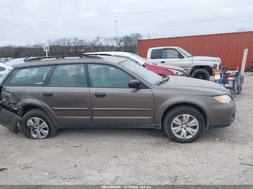 2009 Subaru Outback 2.5I VIN: 4S4BP60C997338515 Lot: 43950405