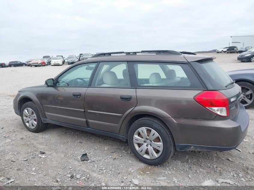 2009 Subaru Outback 2.5I VIN: 4S4BP60C997338515 Lot: 43950405