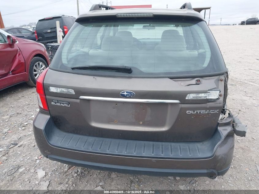 2009 Subaru Outback 2.5I VIN: 4S4BP60C997338515 Lot: 43950405