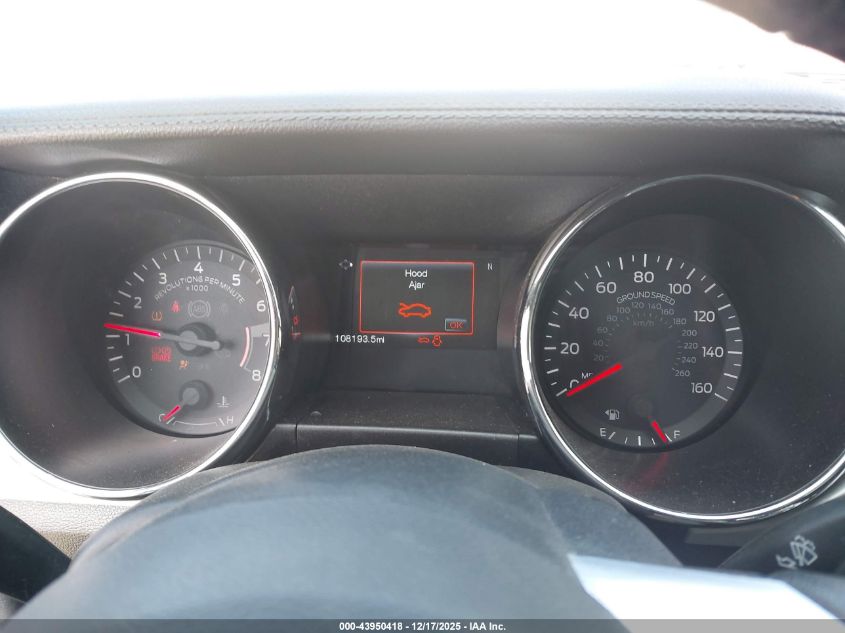 2017 Ford Mustang Gt Premium VIN: 1FA6P8CF7H5302412 Lot: 43950418