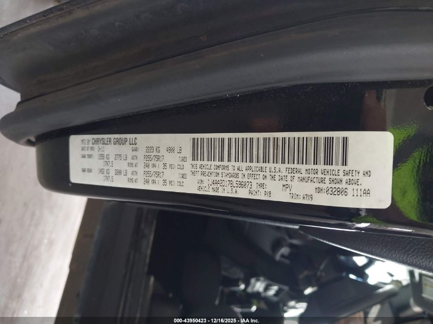 2011 Jeep Wrangler Sport VIN: 1J4AA2D17BL596073 Lot: 43950423