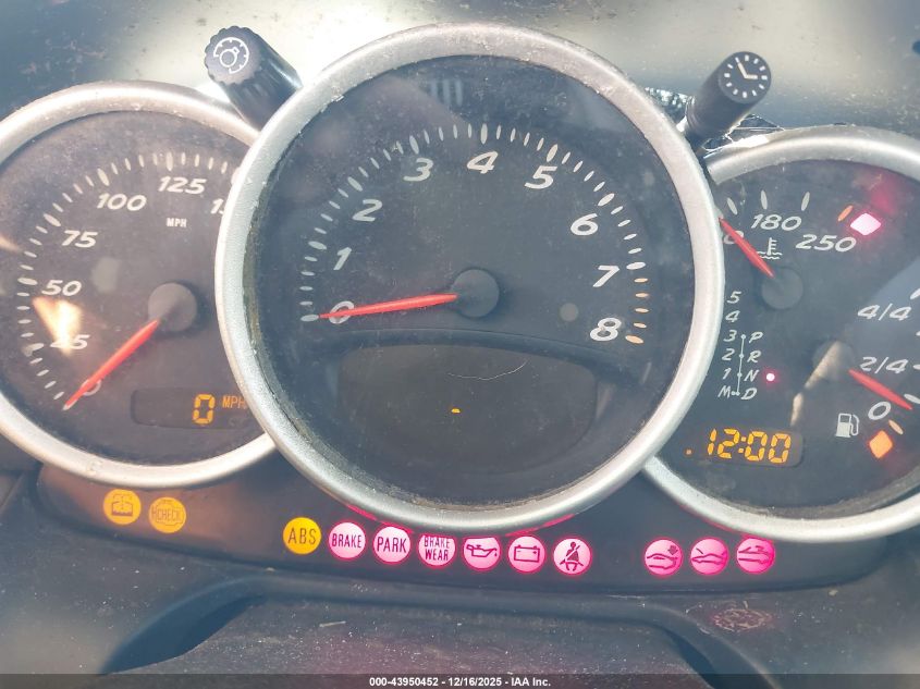 2002 Porsche Boxster VIN: WP0CA29812U624383 Lot: 43950452