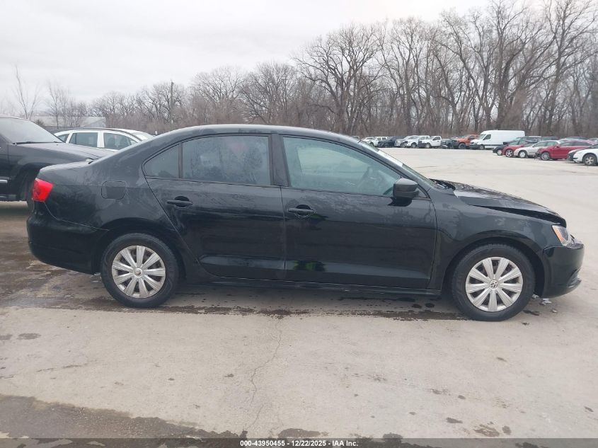 2011 Volkswagen Jetta 2.0L S VIN: 3VW1K7AJ8BM334949 Lot: 43950455