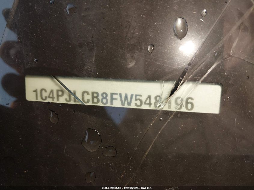 2015 Jeep Cherokee Latitude VIN: 1C4PJLCB8FW548196 Lot: 43950518