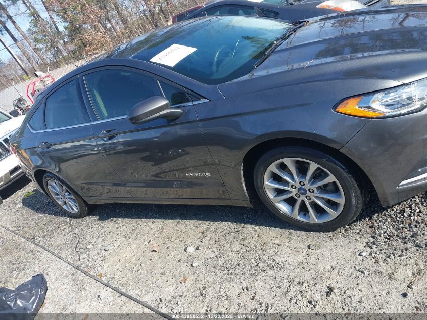 2017 Ford Fusion Hybrid Se VIN: 3FA6P0LU0HR344451 Lot: 43950532