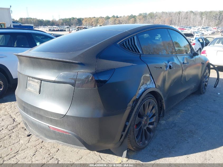 2023 Tesla Model Y Performance Dual Motor All-Wheel Drive VIN: 7SAYGDEF4PF853941 Lot: 43950536