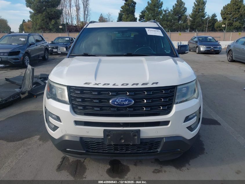 2016 Ford Explorer Sport VIN: 1FM5K8GT0GGD29650 Lot: 43950543