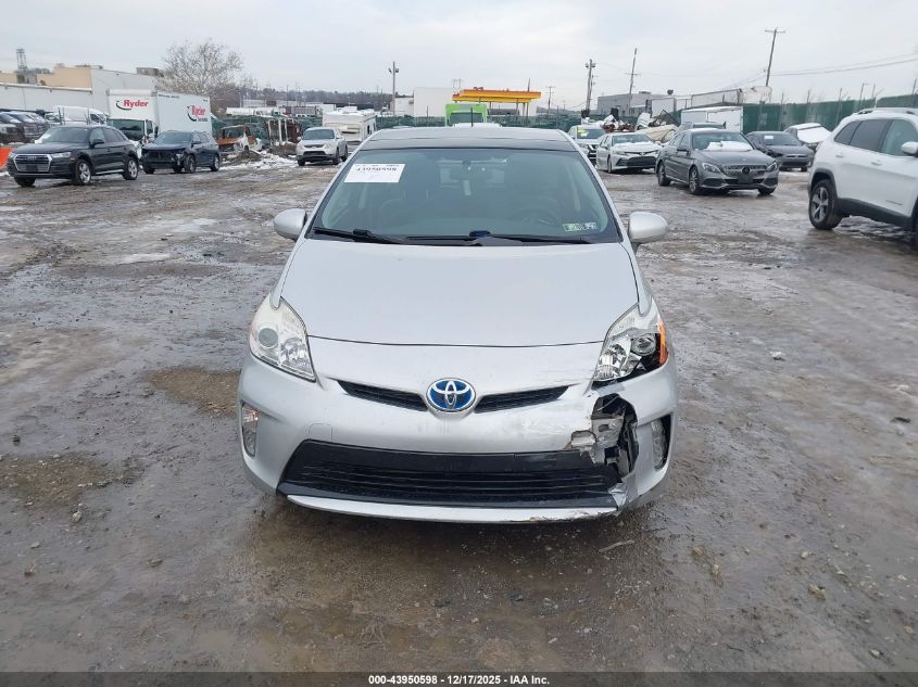 2013 Toyota Prius Three VIN: JTDKN3DU4D5655828 Lot: 43950598