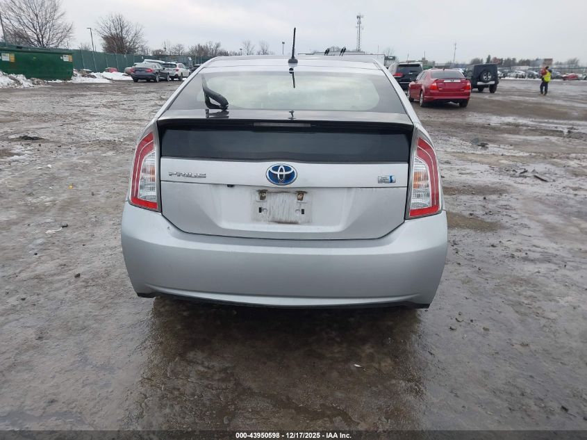 2013 Toyota Prius Three VIN: JTDKN3DU4D5655828 Lot: 43950598