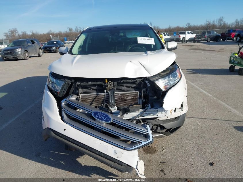 2017 Ford Edge Titanium VIN: 2FMPK4K82HBC15274 Lot: 43950610