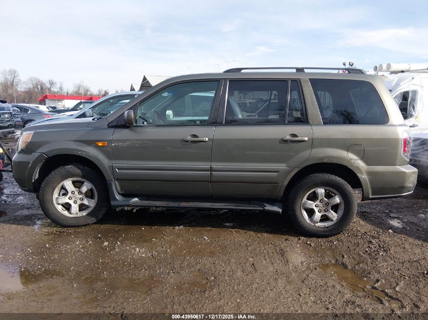 2007 Honda Pilot Ex-L VIN: 2HKYF18747H523740 Lot: 43950617