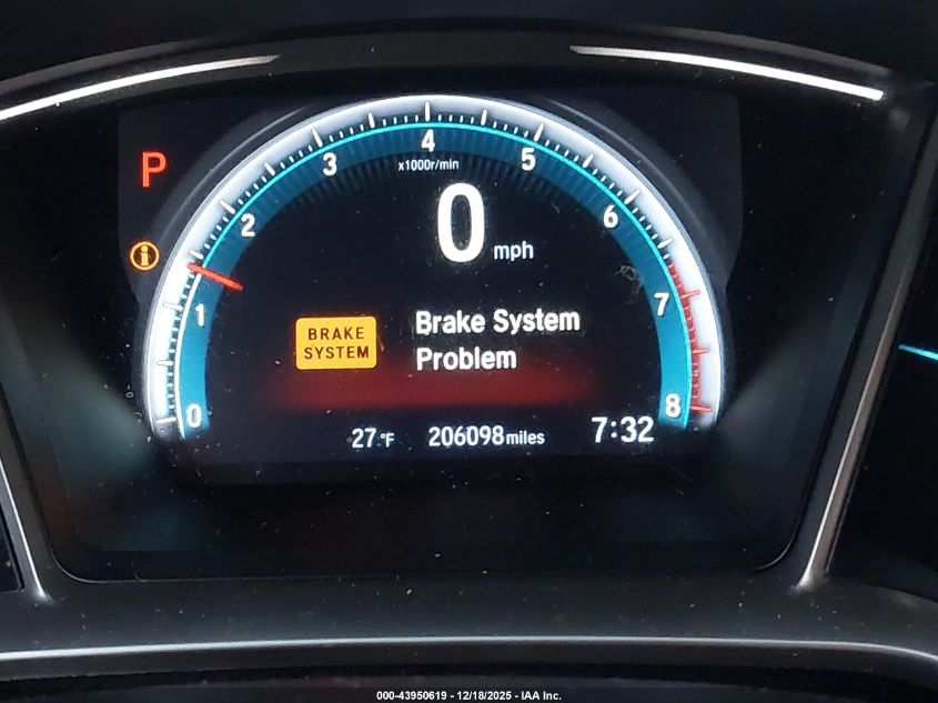 2016 Honda Civic Ex VIN: 2HGFC2F70GH517680 Lot: 43950619