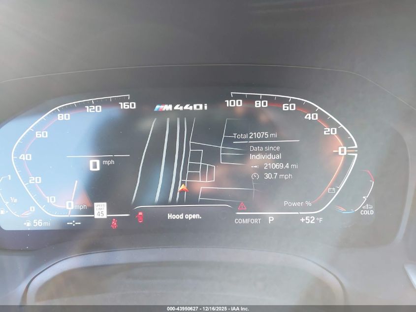 2022 BMW M440I Gran Coupe xDrive VIN: WBA13AW07NFN20223 Lot: 43950627