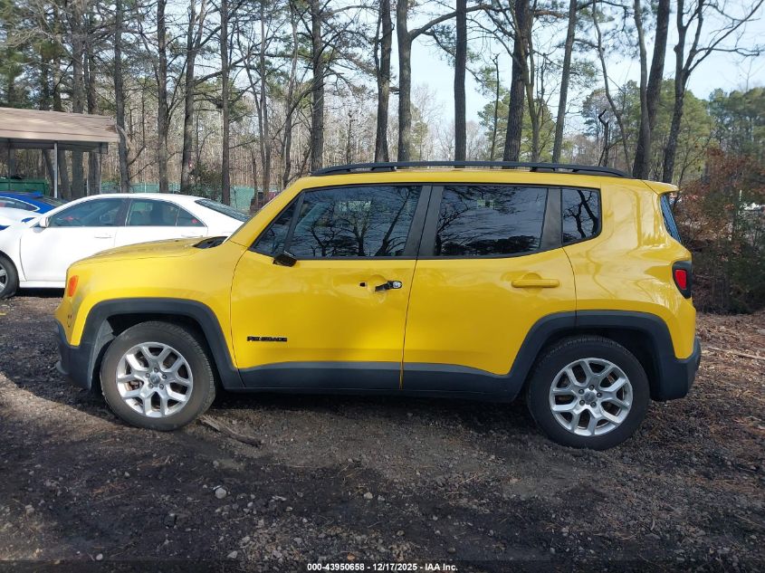 2018 Jeep Renegade Latitude Fwd VIN: ZACCJABB0JPJ30917 Lot: 43950658