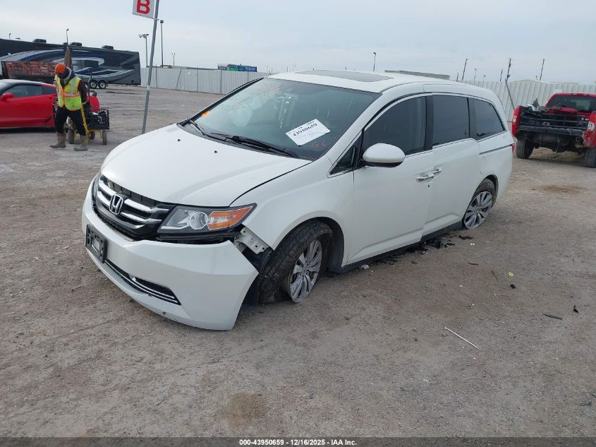 2016 Honda Odyssey Ex-L VIN: 5FNRL5H64GB075185 Lot: 43950659