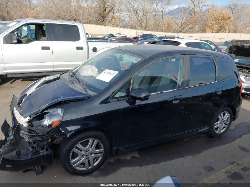 2008 Honda Fit Sport VIN: JHMGD38638S042481 Lot: 43950677