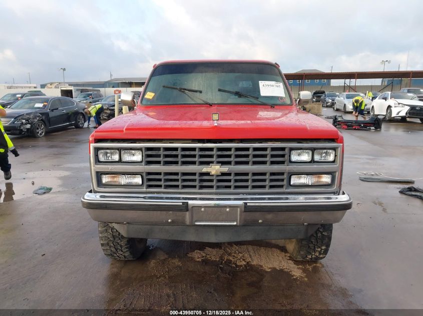 1989 Chevrolet Blazer V10 VIN: 1GNEV18K6KF123473 Lot: 43950705
