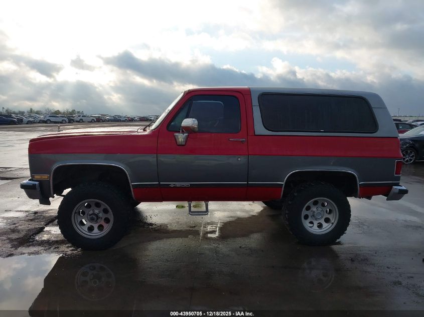 1989 Chevrolet Blazer V10 VIN: 1GNEV18K6KF123473 Lot: 43950705