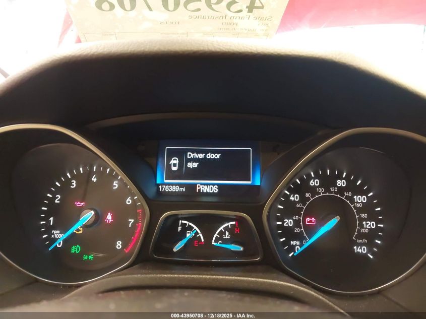 2015 Ford Focus Se VIN: 1FADP3F23FL291713 Lot: 43950708