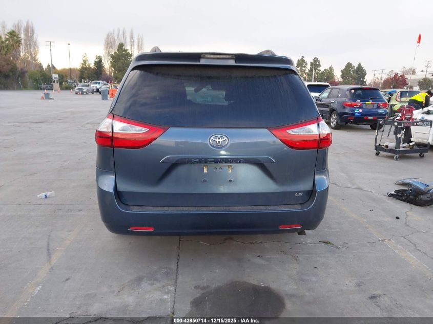 2017 Toyota Sienna Le 8 Passenger VIN: 5TDKZ3DC9HS848715 Lot: 43950714
