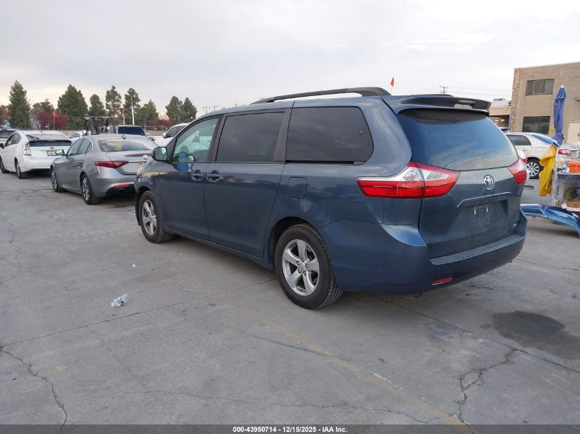 2017 Toyota Sienna Le 8 Passenger VIN: 5TDKZ3DC9HS848715 Lot: 43950714