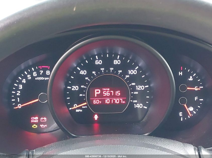 2015 Kia Soul + VIN: KNDJP3A56F7165109 Lot: 43950736