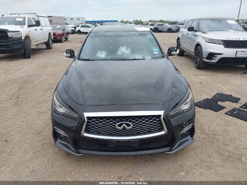 2018 Infiniti Q50 3.0T Red Sport 400 VIN: JN1FV7AP3JM460783 Lot: 43950766
