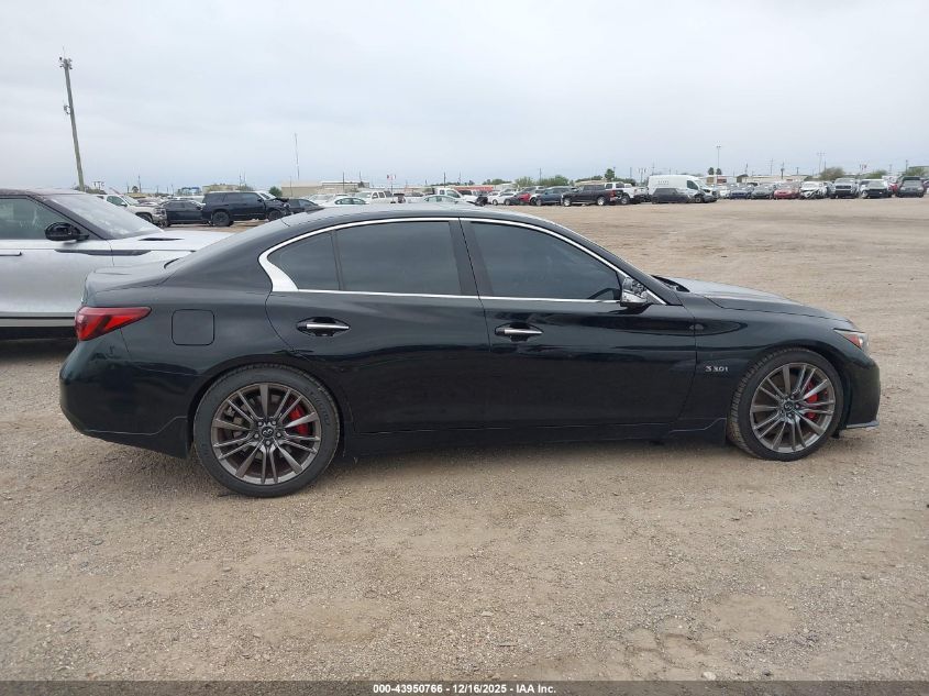 2018 Infiniti Q50 3.0T Red Sport 400 VIN: JN1FV7AP3JM460783 Lot: 43950766