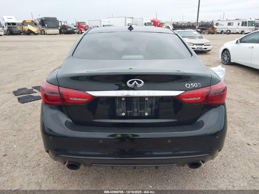 2018 Infiniti Q50 3.0T Red Sport 400 VIN: JN1FV7AP3JM460783 Lot: 43950766