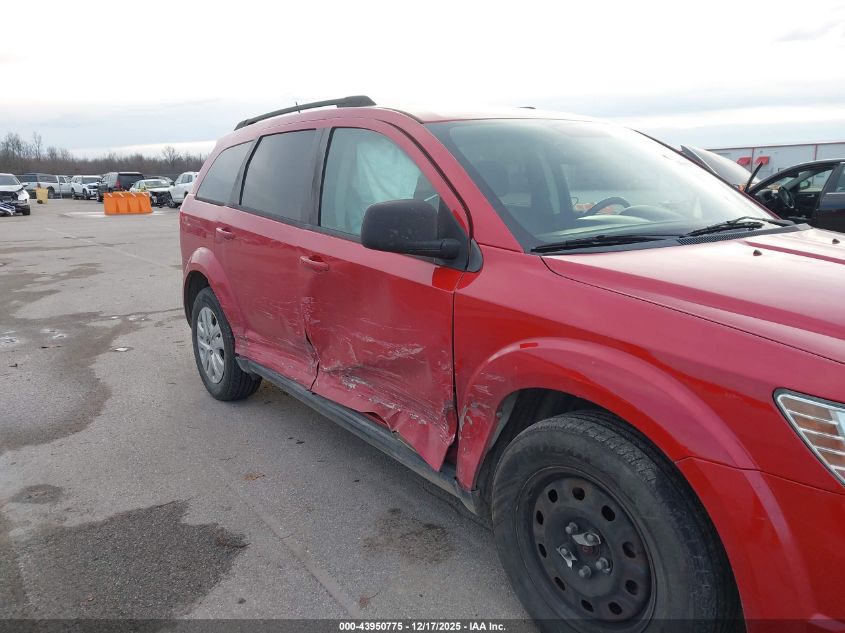 2016 Dodge Journey Se VIN: 3C4PDCAB8GT249678 Lot: 43950775
