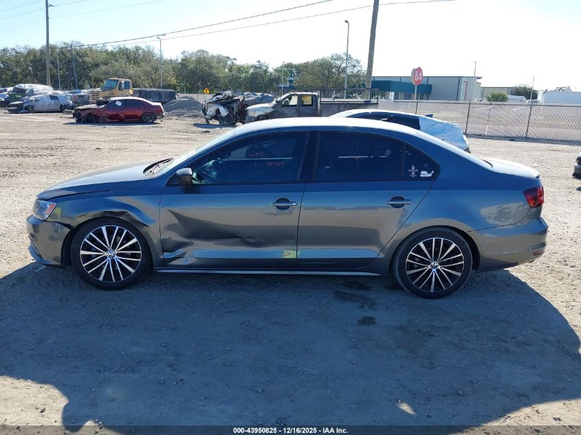 2016 Volkswagen Jetta 1.8T Sport VIN: 3VWD17AJ5GM405287 Lot: 43950825