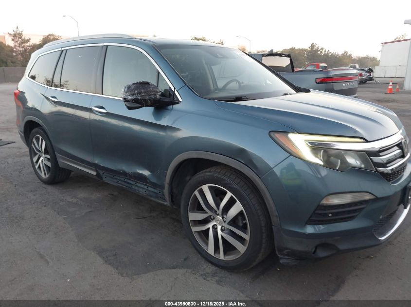 2016 Honda Pilot Touring VIN: 5FNYF5H90GB008225 Lot: 43950830