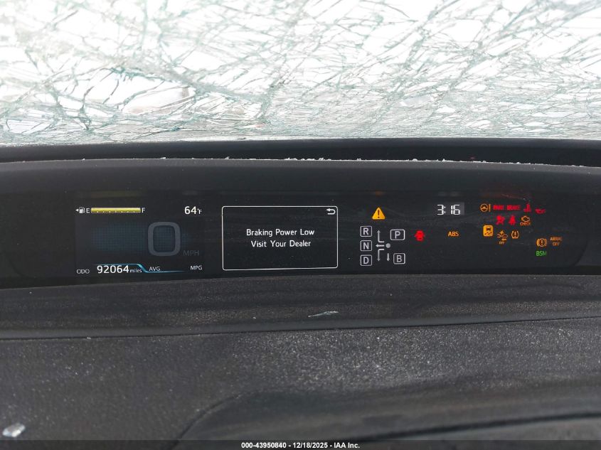 2017 Toyota Prius Four Touring VIN: JTDKARFU0H3032820 Lot: 43950840