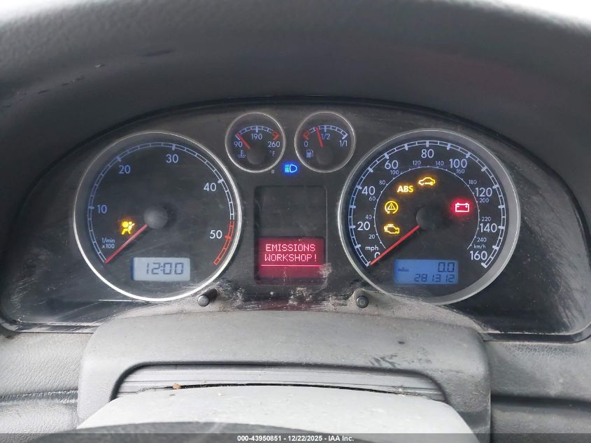 2005 Volkswagen Passat Gls Tdi VIN: WVWAE63B25E032755 Lot: 43950851