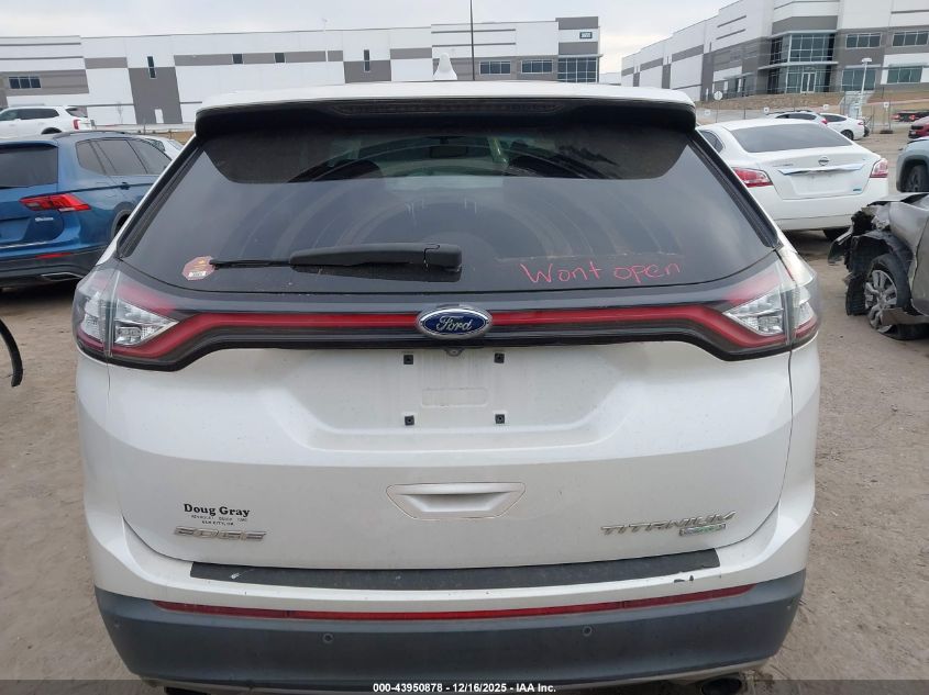 2015 Ford Edge Titanium VIN: 2FMTK3K96FBB73125 Lot: 43950878