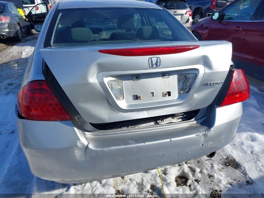 2007 Honda Accord 2.4 Lx VIN: 3HGCM56487G708383 Lot: 43950898