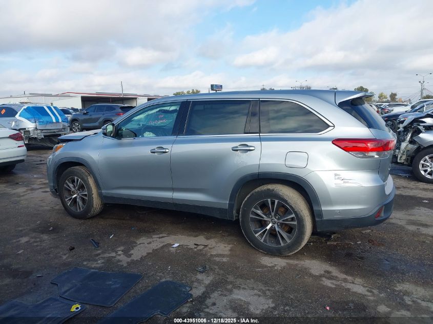 2019 Toyota Highlander Le VIN: 5TDZARFH4KS059798 Lot: 43951006
