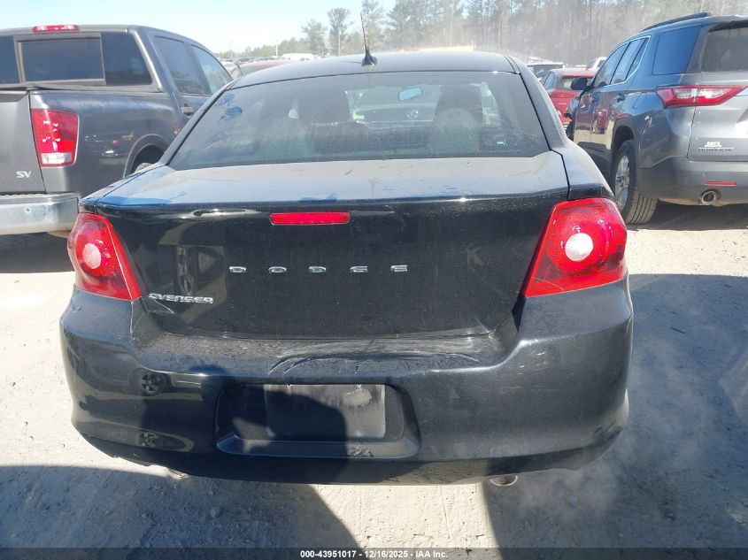 2014 Dodge Avenger Se VIN: 1C3CDZAG0EN165319 Lot: 43951017