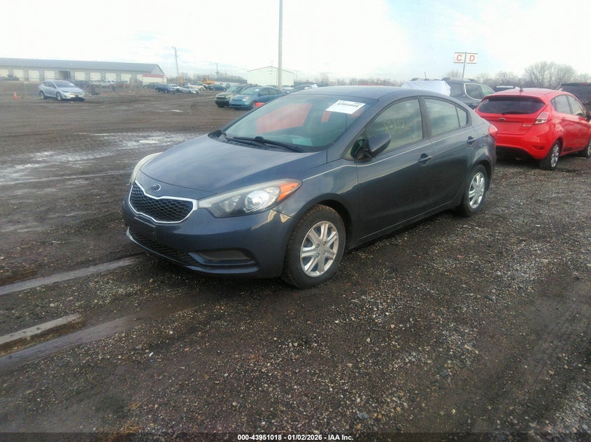 Vin: knafk4a66g5571131, lot: 44446661, kia forte lx 20162