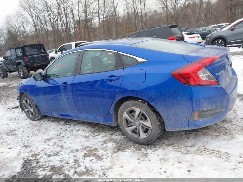 2020 Honda Civic Lx VIN: 19XFC2F68LE211824 Lot: 43951053