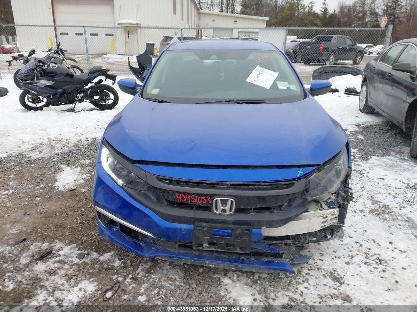 2020 Honda Civic Lx VIN: 19XFC2F68LE211824 Lot: 43951053