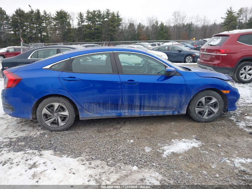 2020 Honda Civic Lx VIN: 19XFC2F68LE211824 Lot: 43951053