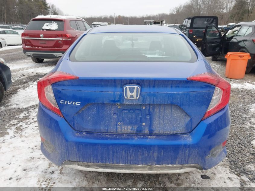 2020 Honda Civic Lx VIN: 19XFC2F68LE211824 Lot: 43951053