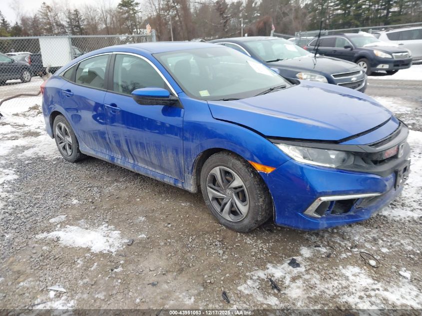2020 Honda Civic Lx VIN: 19XFC2F68LE211824 Lot: 43951053