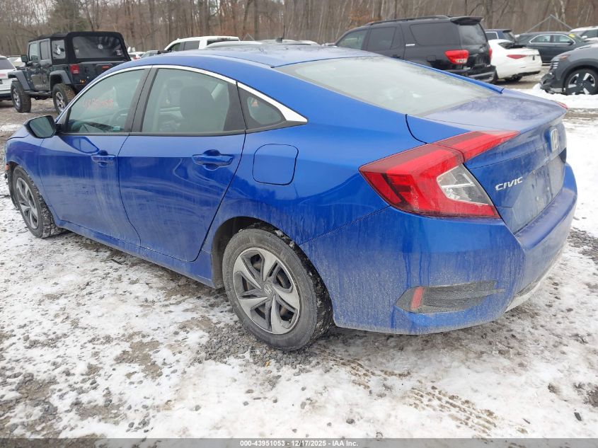 2020 Honda Civic Lx VIN: 19XFC2F68LE211824 Lot: 43951053