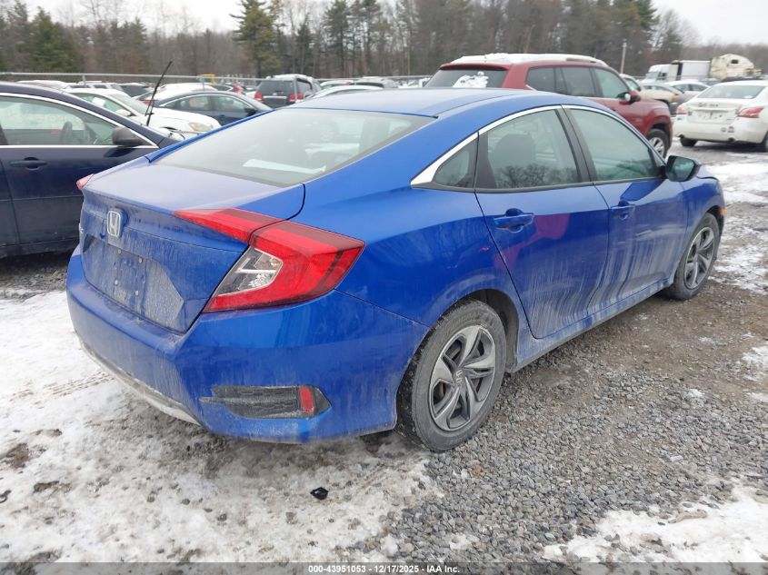 2020 Honda Civic Lx VIN: 19XFC2F68LE211824 Lot: 43951053