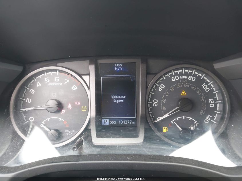 2017 Toyota Tacoma Trd Off Road VIN: 5TFCZ5AN7HX076814 Lot: 43951055