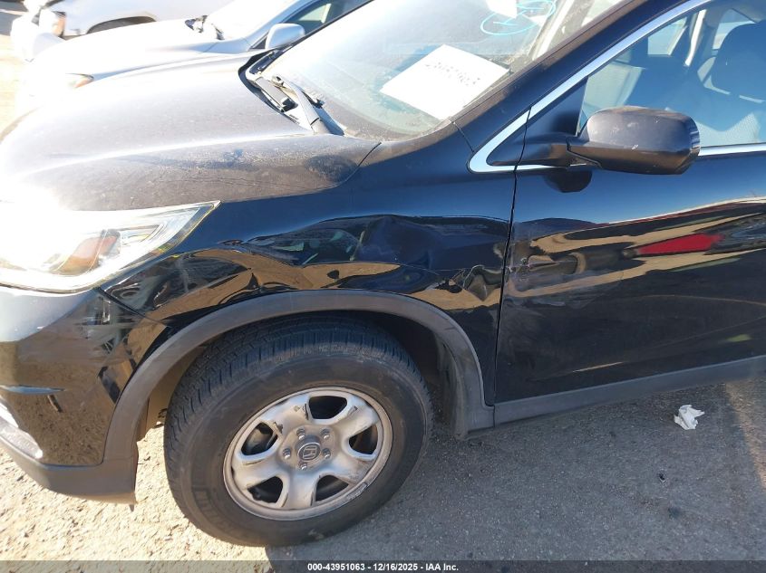 2015 Honda Cr-V Lx VIN: 3CZRM3H36FG705878 Lot: 43951063